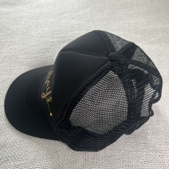 Beach Days Trucker Hat Mesh Back Baseball Cap Black One Size - Picture 6 of 6